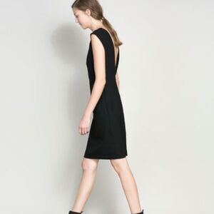 Zara Elegant Black Sleeveless Mini Dress